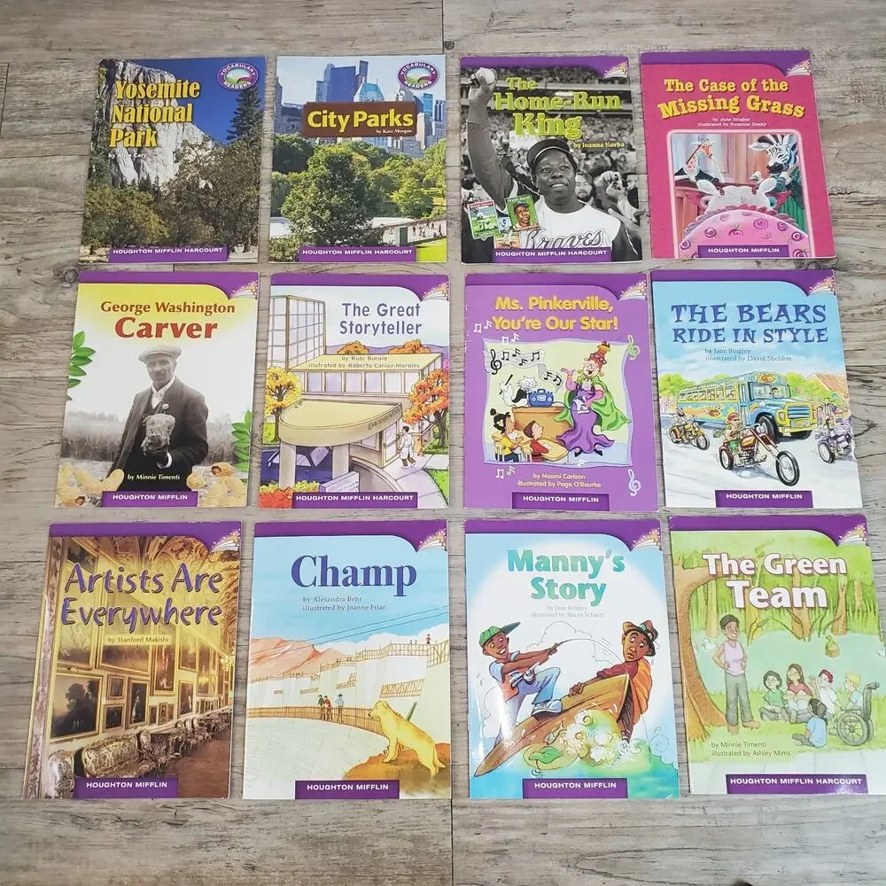 Lot of 63 Houghton Mifflin 3rd Grade Leveled Readers Homeschool Books Paperback